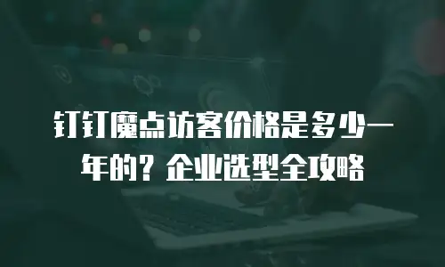 钉钉魔点访客价格是多少一年的？企业选型全攻略