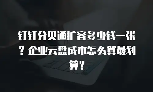 钉钉分贝通扩容多少钱一张？企业云盘成本怎么算最划算？