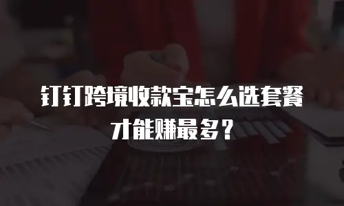 钉钉跨境收款宝怎么选套餐才能赚最多？