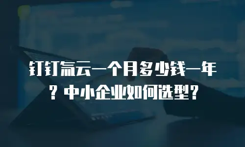 钉钉氚云一个月多少钱一年？中小企业如何选型？