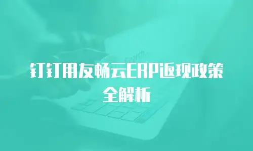 钉钉用友畅云ERP返现政策全解析