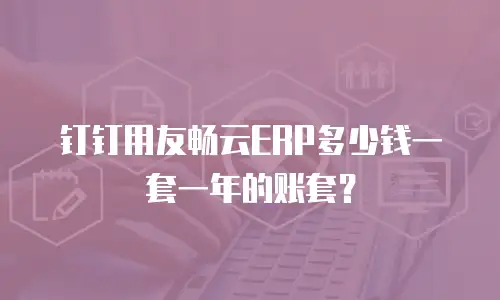 钉钉用友畅云ERP多少钱一套一年的账套？