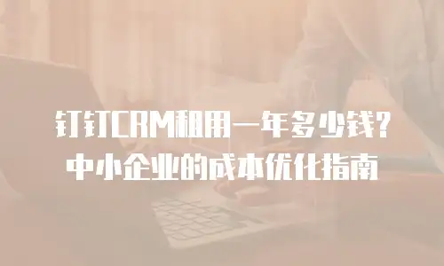钉钉CRM租用一年多少钱？中小企业的成本优化指南