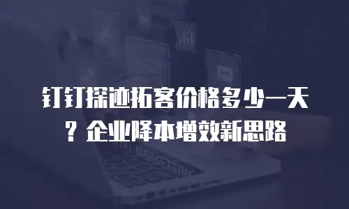 钉钉探迹拓客价格多少一天？企业降本增效新思路