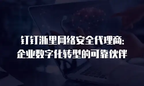 钉钉浙里网络安全代理商：企业数字化转型的可靠伙伴