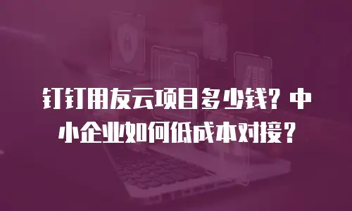 钉钉用友云项目多少钱？中小企业如何低成本对接？