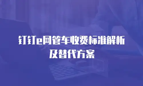 钉钉e网管车收费标准解析及替代方案