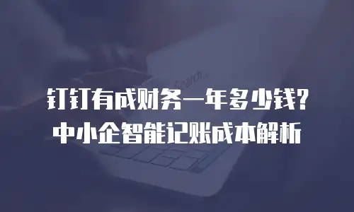 钉钉有成财务一年多少钱？中小企智能记账成本解析