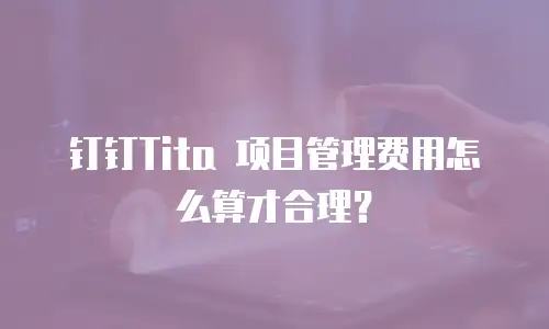 钉钉Tita 项目管理费用怎么算才合理？