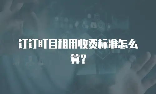 钉钉盯目租用收费标准怎么算？