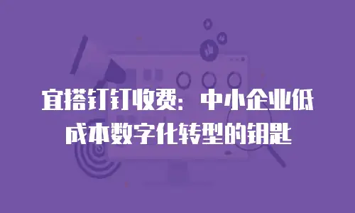 宜搭钉钉收费：中小企业低成本数字化转型的钥匙