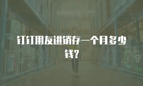 钉钉用友进销存一个月多少钱？
