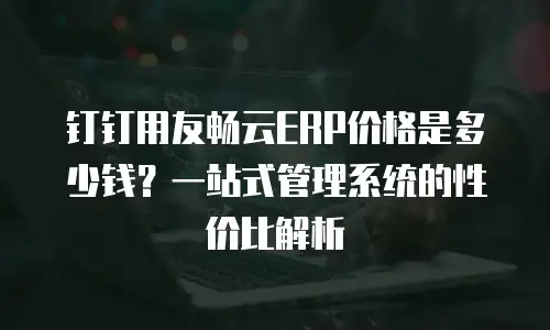 钉钉用友畅云ERP价格是多少钱？一站式管理系统的性价比解析