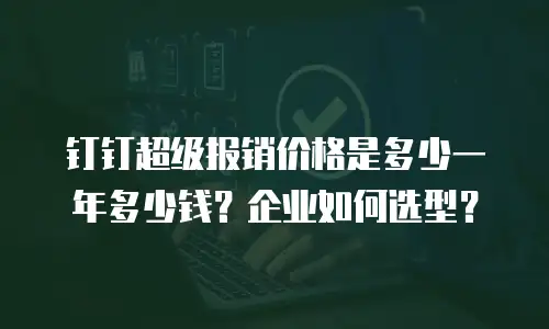 钉钉超级报销价格是多少一年多少钱？企业如何选型？