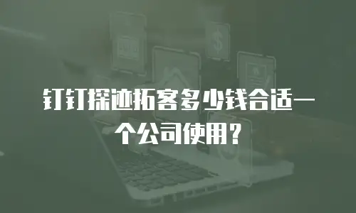 钉钉探迹拓客多少钱合适一个公司使用？