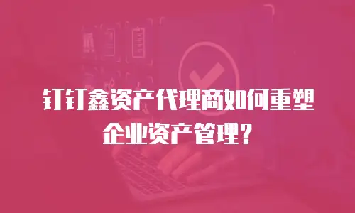 钉钉鑫资产代理商如何重塑企业资产管理？