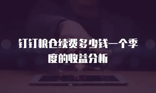 钉钉粮仓续费多少钱一个季度的收益分析