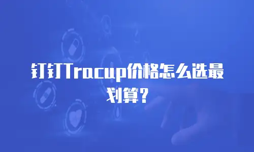 钉钉Tracup价格怎么选最划算？
