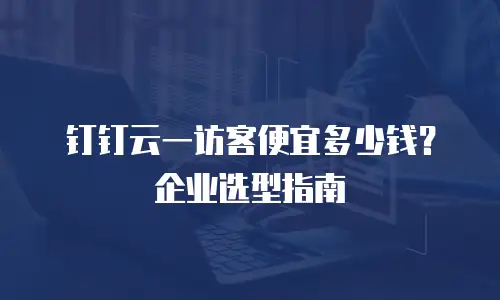 钉钉云一访客便宜多少钱？企业选型指南