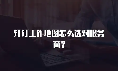 钉钉工作地图怎么选对服务商？