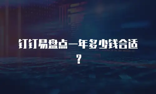 钉钉易盘点一年多少钱合适？
