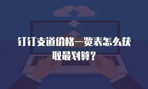 钉钉支道价格一览表怎么获取最划算？
