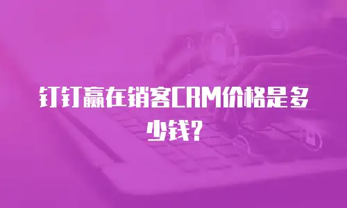 钉钉赢在销客CRM价格是多少钱？