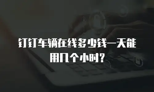 钉钉车辆在线多少钱一天能用几个小时？