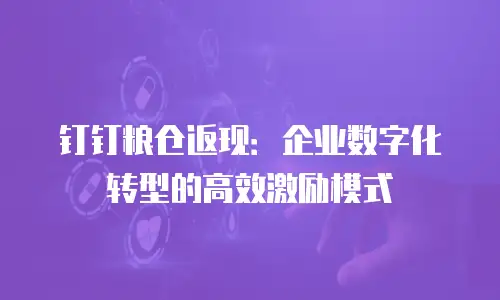 钉钉粮仓返现：企业数字化转型的高效激励模式