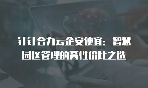 钉钉合力云企安便宜：智慧园区管理的高性价比之选