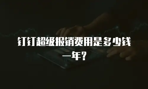 钉钉超级报销费用是多少钱一年？
