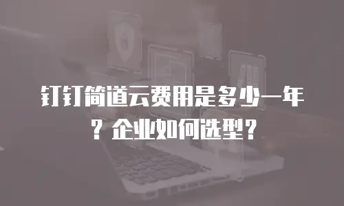 钉钉简道云费用是多少一年？企业如何选型？