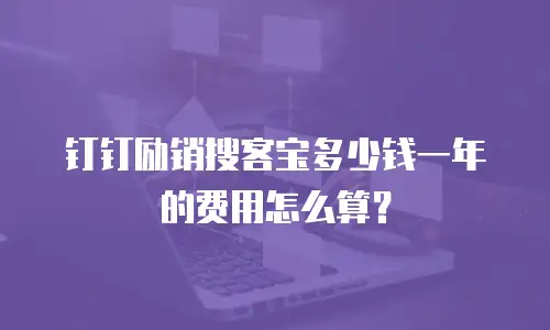 钉钉励销搜客宝多少钱一年的费用怎么算？