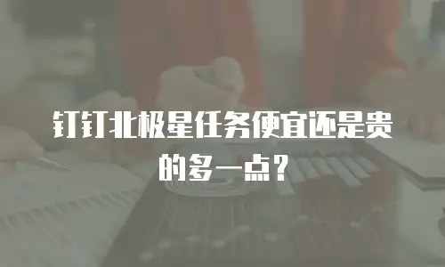 钉钉北极星任务便宜还是贵的多一点？