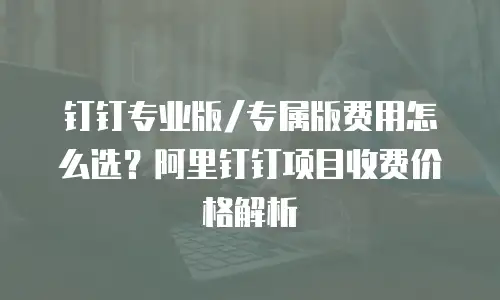 钉钉专业版/专属版费用怎么选？阿里钉钉项目收费价格解析