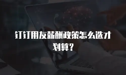 钉钉用友薪酬政策怎么选才划算？