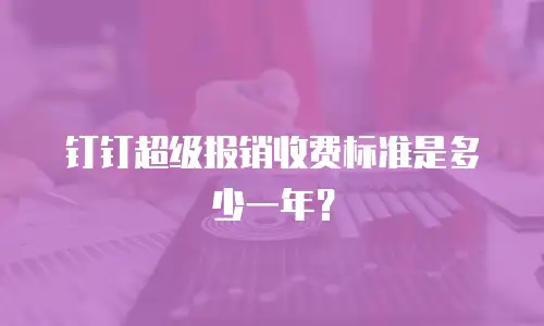 钉钉超级报销收费标准是多少一年？