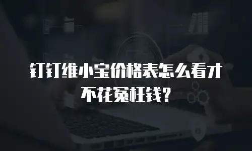 钉钉维小宝价格表怎么看才不花冤枉钱？