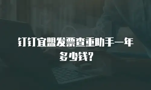 钉钉宜盟发票查重助手一年多少钱？