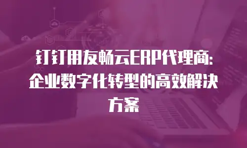 钉钉用友畅云ERP代理商：企业数字化转型的高效解决方案
