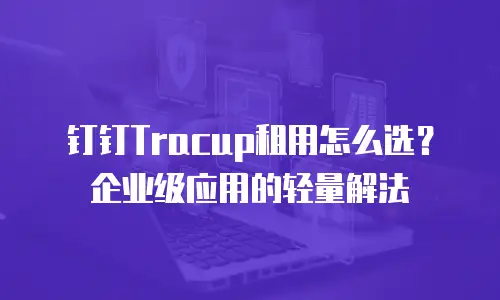 钉钉Tracup租用怎么选？企业级应用的轻量解法