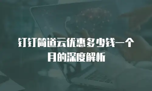 钉钉简道云优惠多少钱一个月的深度解析