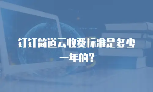 钉钉简道云收费标准是多少一年的？