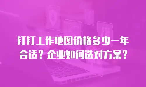 钉钉工作地图价格多少一年合适？企业如何选对方案？