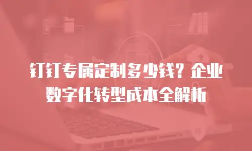 钉钉专属定制多少钱？企业数字化转型成本全解析