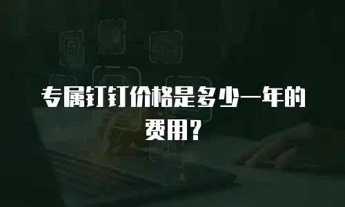 专属钉钉价格是多少一年的费用？