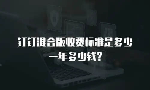 钉钉混合版收费标准是多少一年多少钱？