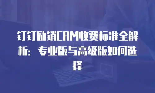 钉钉励销CRM收费标准全解析：专业版与高级版如何选择