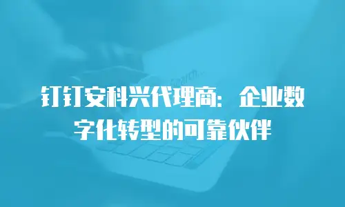 钉钉安科兴代理商：企业数字化转型的可靠伙伴