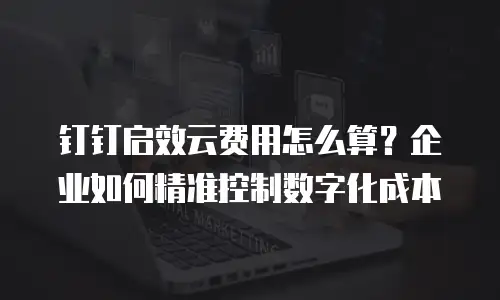 钉钉启效云费用怎么算？企业如何精准控制数字化成本